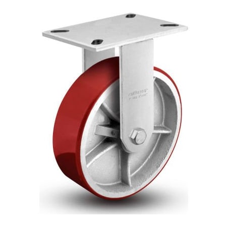 Colson 7 Series Rigid Plate Caster - Mold-On Polyurethane 6 Dia. 2040 Lb. 7.06688.979.7 LH8.0